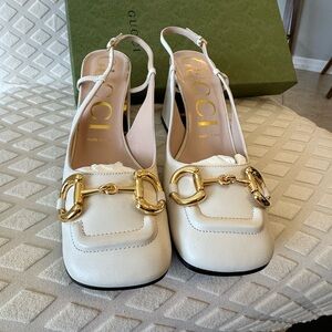 Gucci sling back shoes